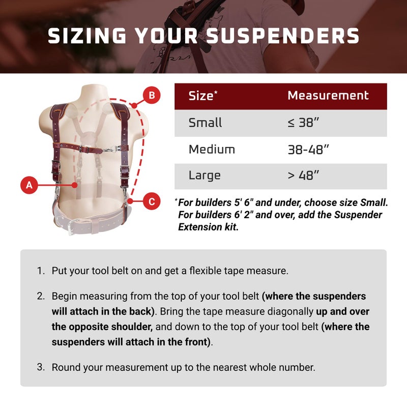 Occidental Leather Stronghold Light Suspenders - Ultra-Light Industrial Nylon Suspension Set - Includes Convenient Pockets - Made in USA - Image 4